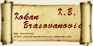 Kokan Brašovanović vizit kartica